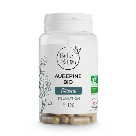 Belle&Bio Aubepine Bio, Paducel Organic, 120 gelule (Supliment hemoroizi, varice)